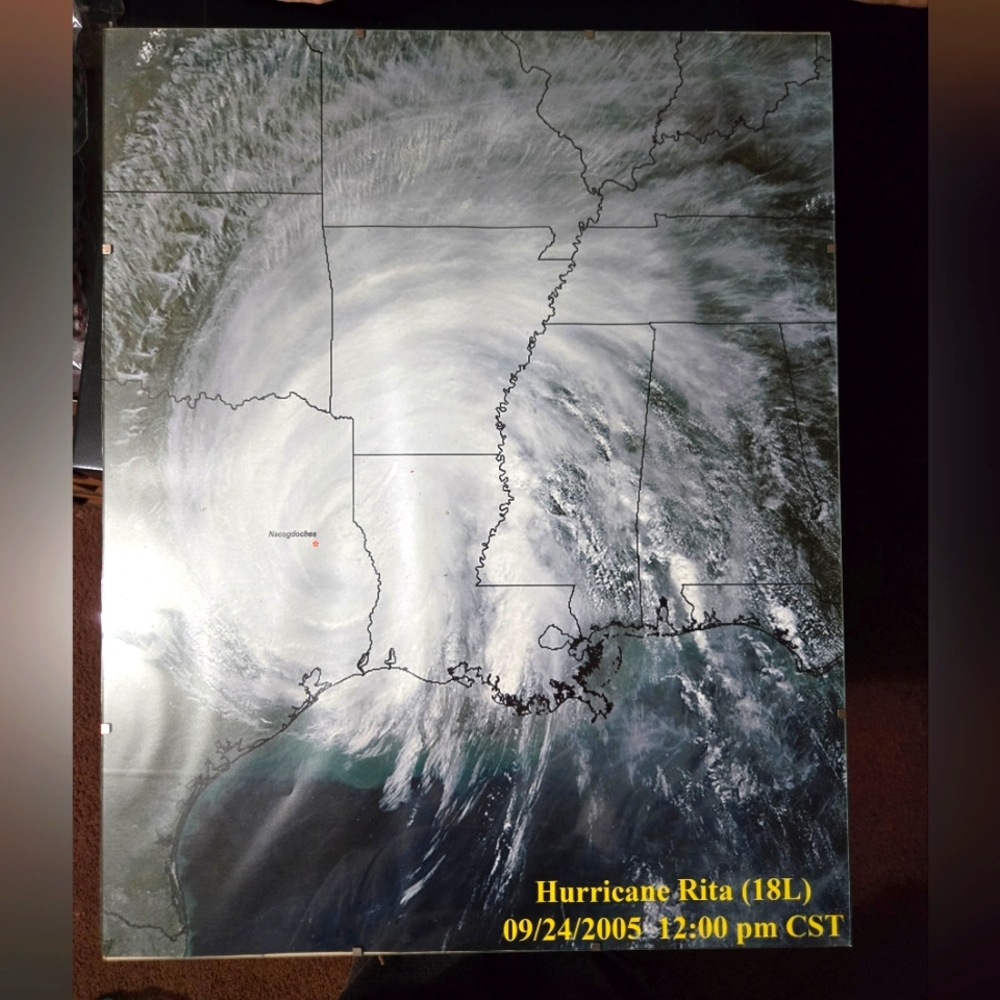GLASS REMEMBRANCE OF HURRICANE RITA